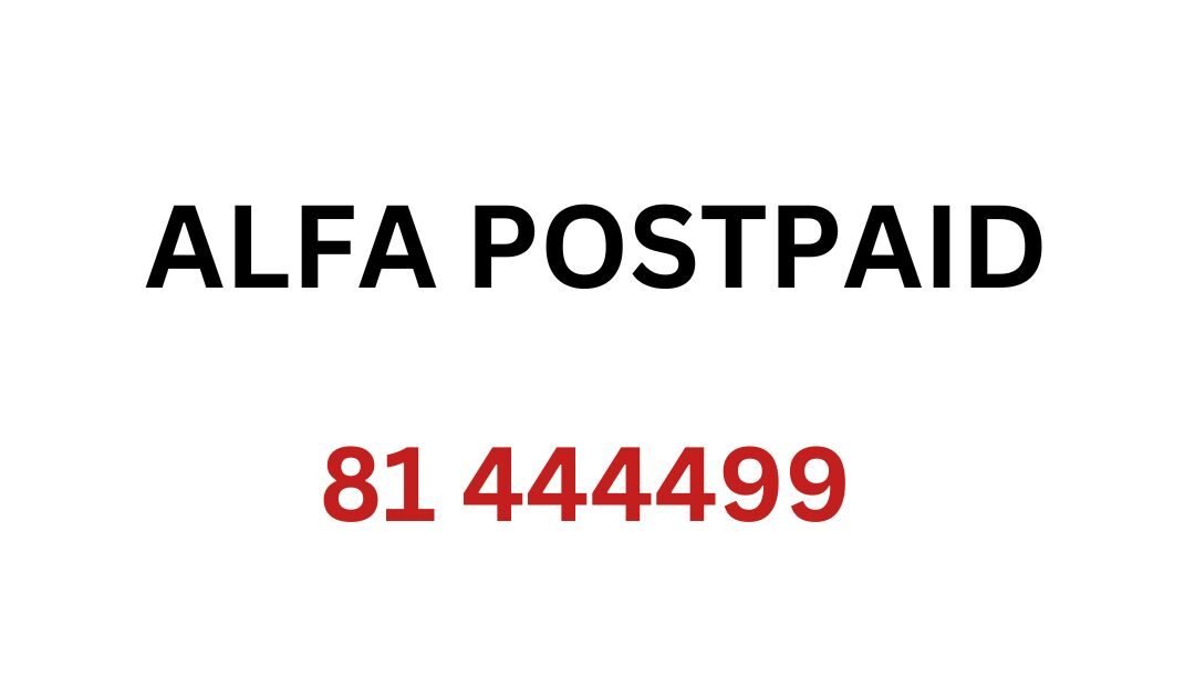 Alfa PostPaid Number