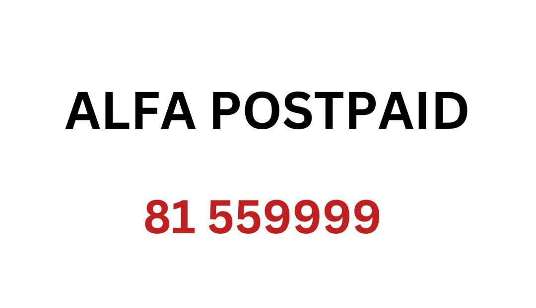 Alfa PostPaid Number